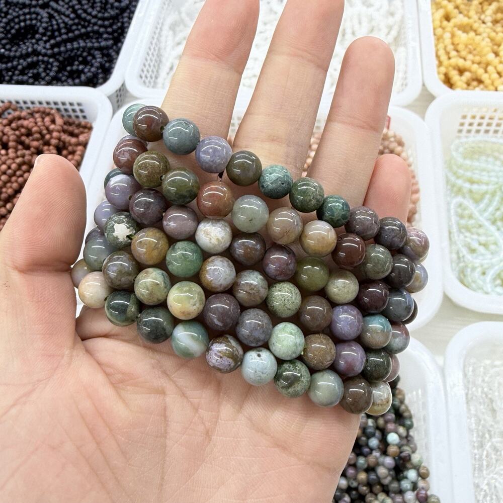 8MM Indian Agate Bracelet